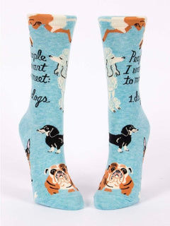 Women's Crew Socks - People To Meet: Dogs