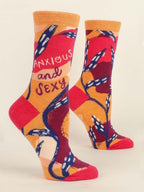 Women's Crew Socks - Anxious & Sexy