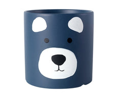 Cute Bear Face Planter - Navy