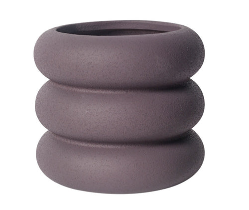 Ceramic Planter Doughnut - Purple