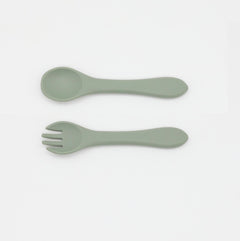 Silicone Spoon & Fork Set of 2