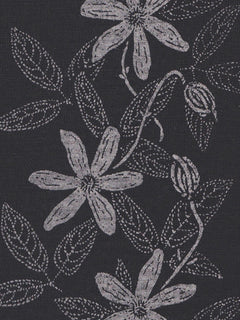 Merino Fingerless Mitten Black Clematis