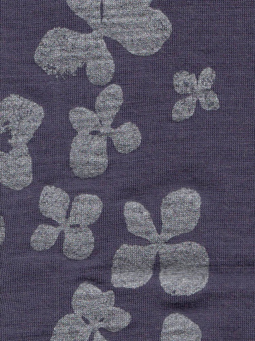 Merino Fingerless Mitten Purple Hydrangea