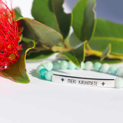 Meri Kirihimete Gemstone Bracelet - Amazonite