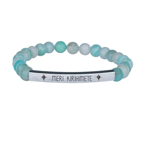 Meri Kirihimete Gemstone Bracelet - Amazonite