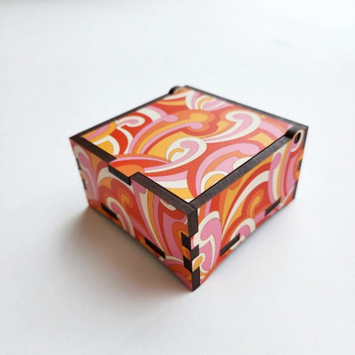 Retro Koru - Trinket Box - Square Trinket Box