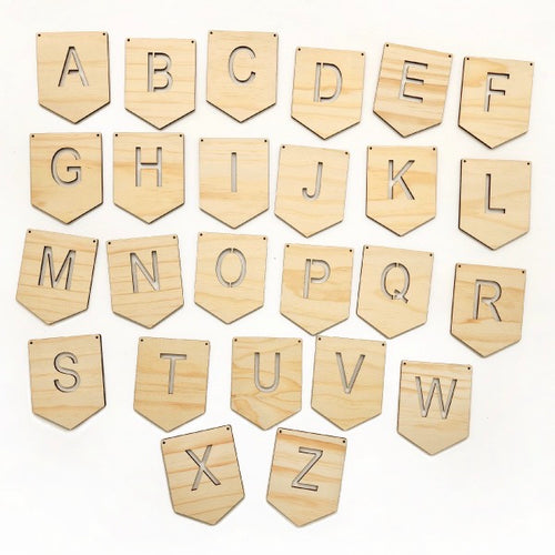 NZ Made Pine Bunting Alphabet