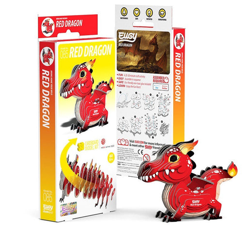 3D Cardboard Kit Set - Red Dragon