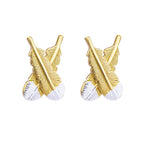 Gold Huia Feather Earrings