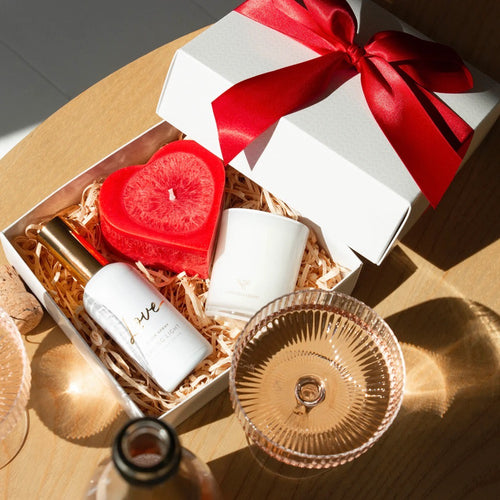 NZ Made Love Gift Set (Heart, Mini Candle, Room Spray)