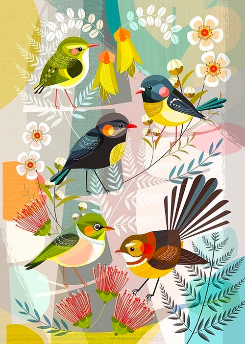 Mattboard - New Zealand Mini Birds