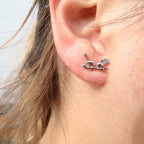 Sterling silver fantails  Stud Earrings