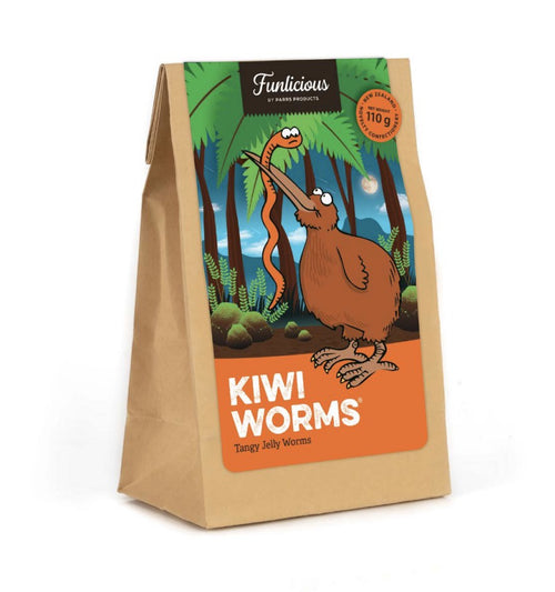 Sweets Kiwi Worms Tangy Jelly Worms