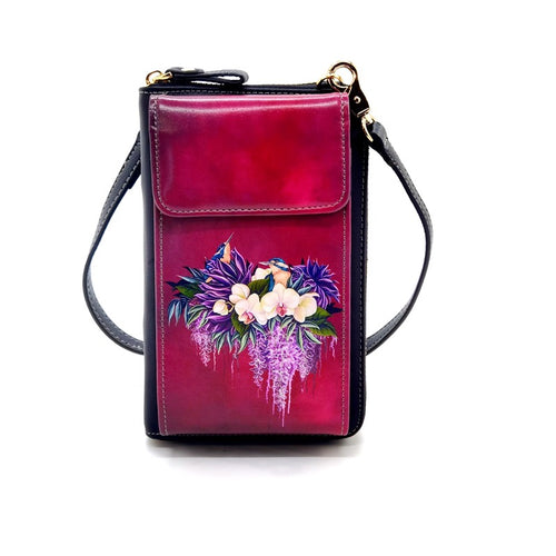 New Cell Phone Bag - Kingfisher Garden Party