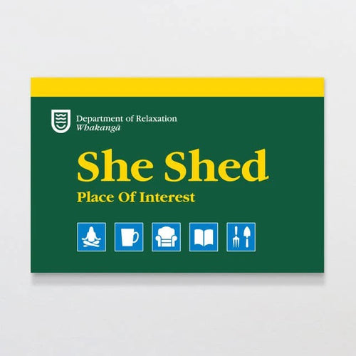 A5 Wooden Signs - She Shed