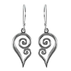 Sterling Silver Earrings - Koru Fern Hook