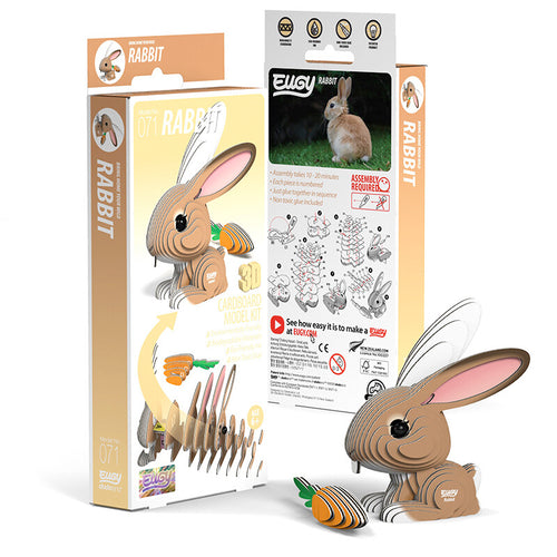 3D Cardboard Kit Set - Rabbit