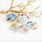 Coasters Set - Printed Abstract Floral