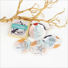 Coasters Set - Printed Abstract Floral