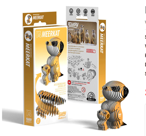 3D Cardboard Kit Set - Meerkat