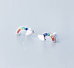 Colourful Rainbow Studs