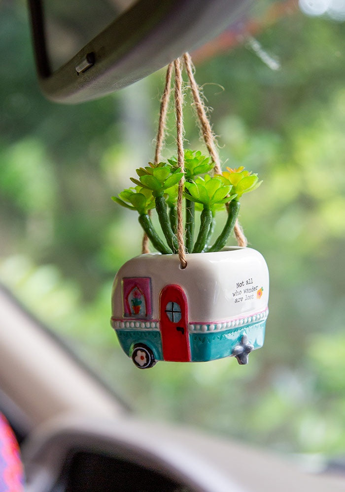 camper succulent Hanging Succulent Critter Camper – gecko in the village