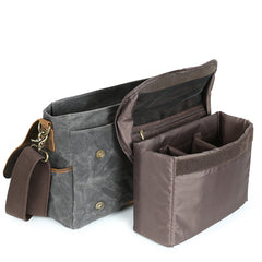 Waterproof Canvas Leather Satchel Bag