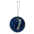 Xmas Ball - Glitter NZ Map