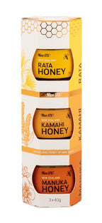 Honey White Pack of 3 Rata Honey Kamahi Honey Manuka Honey