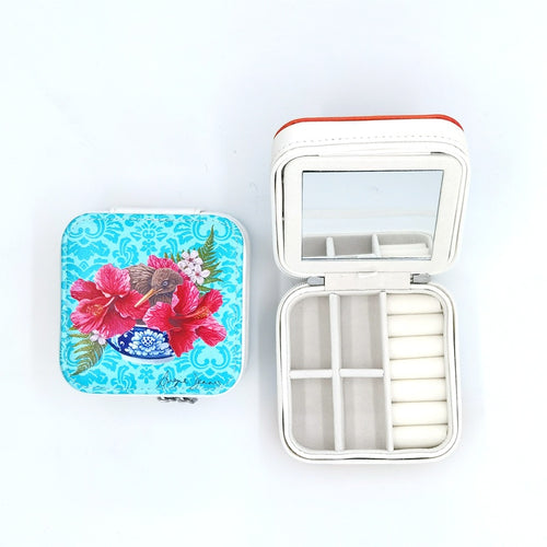 Jewellery box - Kiwi and Hibiscus
