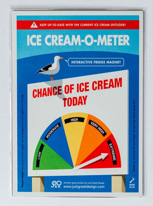 O Meter Fridge Magnets - Ice Cream