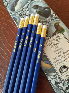 HB Pencils Set - NZ Native Birds