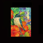 Tea Towel - Kingfisher Hibiscus