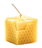 100% Natural Beeswax Candle - Honeycomb Cube