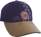 Cotton Cap Kiwi & Footprint Navy