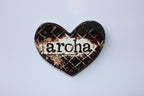 Ceramic Flat Heart Tile - aroha Black