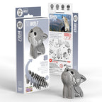 3D Cardboard Kit Set - Wolf