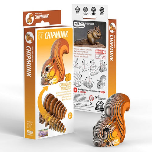 3D Cardboard Kit Set - Chipmunk