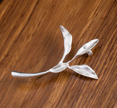 Sterling Silver Brooch Sage