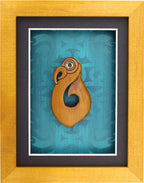 Carved Fish Hook Frame - Matau