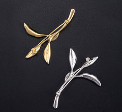 Sterling Silver Brooch Sage
