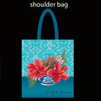 Tote Bag - Kiwi and Hibiscus
