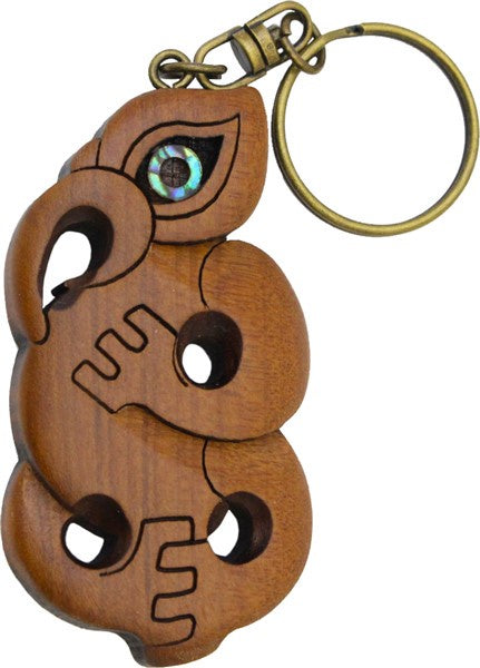 Carved Kauri Keychain - Manaia