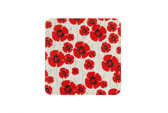 PATTERN COASTERS POPPY SINGLE COASTER