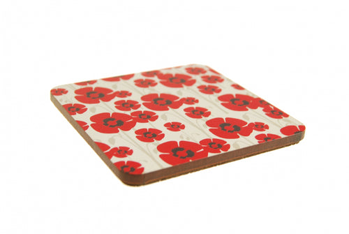 PATTERN COASTERS POPPY SINGLE COASTER