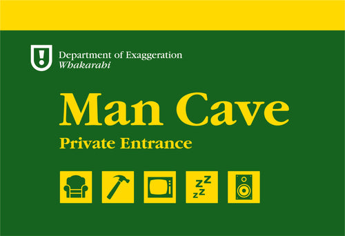 A4 Wooden Signs –Man Cave