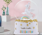 Unicorn & Rainbow Snow Globe Music Box