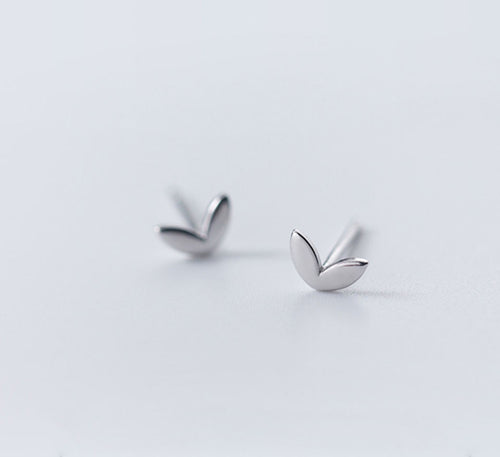 Sterling Silver Sprout Studs