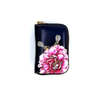 Card Holder - Fantail and Pink Flower