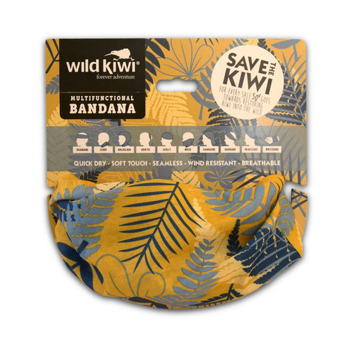 Wild Kiwi Bandana - Ferns